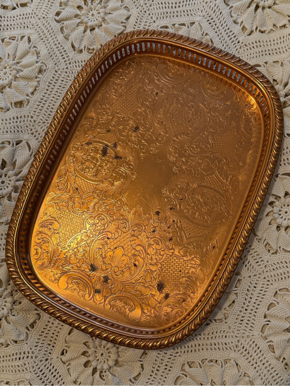 Vintage Copper Tray